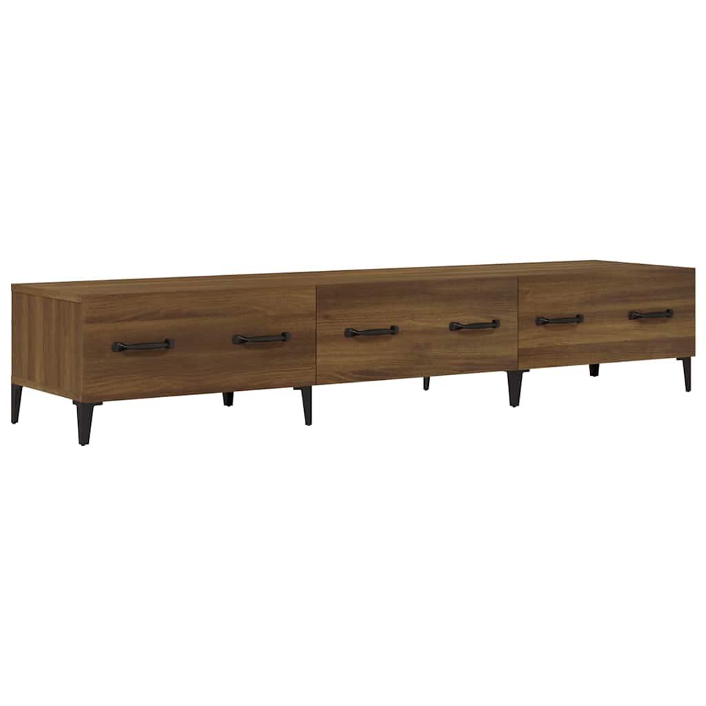 Vidaxl tv-meubel 150x34,5x30 cm bewerkt hout bruin eikenkleur