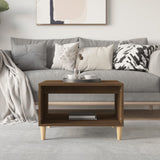 Vidaxl salontafel 60x50x40 cm bewerkt hout bruin eikenkleur