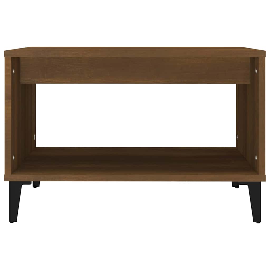 Vidaxl salontafel 60x50x40 cm bewerkt hout bruin eikenkleur