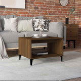 Vidaxl salontafel 60x50x40 cm bewerkt hout bruin eikenkleur