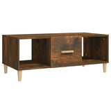 Vidaxl salontafel 102x50x40 cm bewerkt hout gerookt eikenkleurig