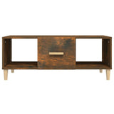 Vidaxl salontafel 102x50x40 cm bewerkt hout gerookt eikenkleurig