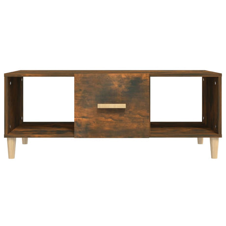 Vidaxl salontafel 102x50x40 cm bewerkt hout gerookt eikenkleurig