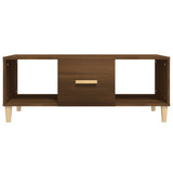 Vidaxl salontafel 102x50x40 cm bewerkt hout bruin eikenkleur