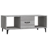 Vidaxl salontafel 102x50x40 cm bewerkt hout grijs sonoma eikenkleurig