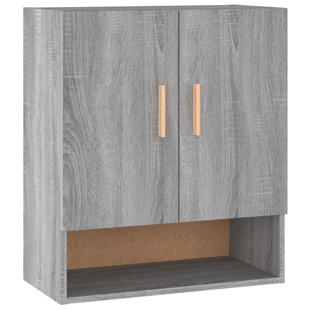 Vidaxl wandkast 60x31x70 cm bewerkt hout grijs sonoma eikenkleurig