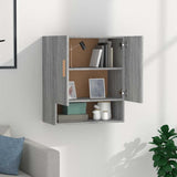 Vidaxl wandkast 60x31x70 cm bewerkt hout grijs sonoma eikenkleurig