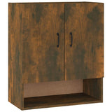 Vidaxl wandkast 60x31x70 cm bewerkt hout gerookt eikenkleurig