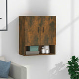 Vidaxl wandkast 60x31x70 cm bewerkt hout gerookt eikenkleurig