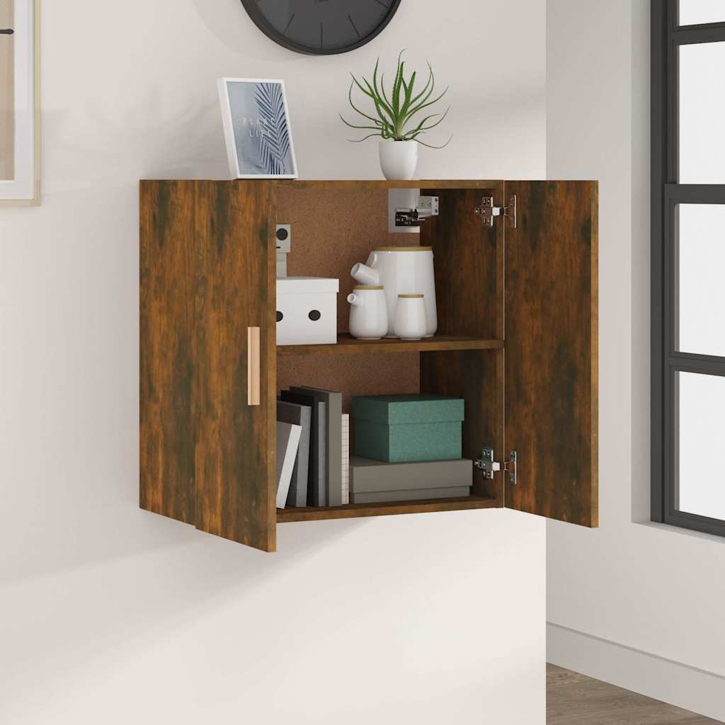 Vidaxl wandkast 60x30x60 cm bewerkt hout gerookt eikenkleurig