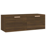 Vidaxl wandkast 100x36,5x35 cm bewerkt hout bruin eikenkleur