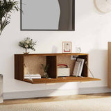 Vidaxl wandkast 100x36,5x35 cm bewerkt hout bruin eikenkleur