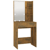 Vidaxl kaptafel met led-verlichting 60x40x140 cm gerookt eikenkleur