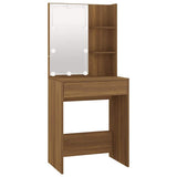 Vidaxl kaptafel met led-verlichting 60x40x140 cm bruin eikenkleur