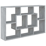 Vidaxl wandschap 85x16x52,5 cm bewerkt hout grijs sonoma eikenkleur