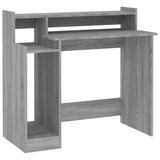 Vidaxl bureau met led-verlichting 97x45x90 cm hout grijs sonoma eiken
