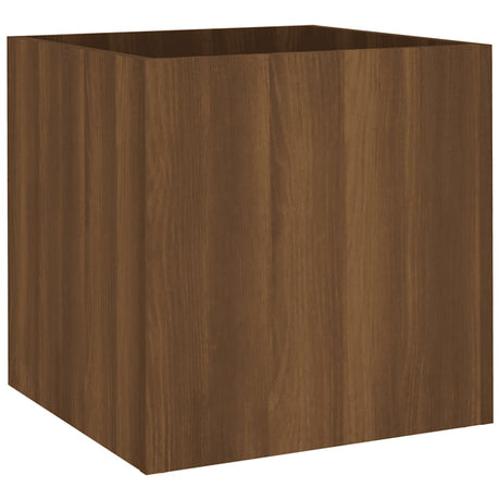 Vidaxl plantenbak 40x40x40 cm bewerkt hout bruineiken