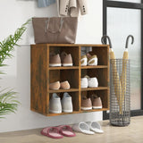 Vidaxl schoenenkast 52,5x30x50 cm gerookt eikenkleurig