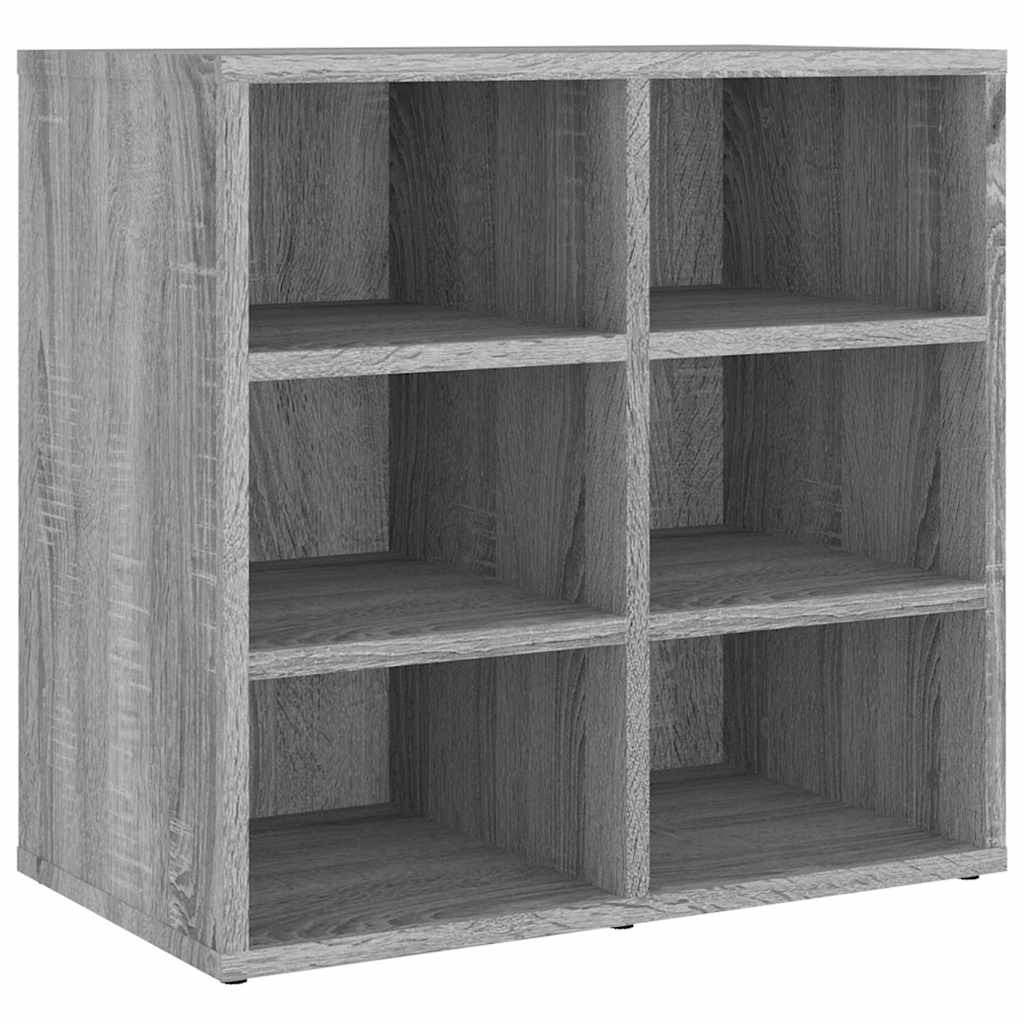 Vidaxl schoenenkast 52,5x30x50 cm grijs sonoma eikenkleurig