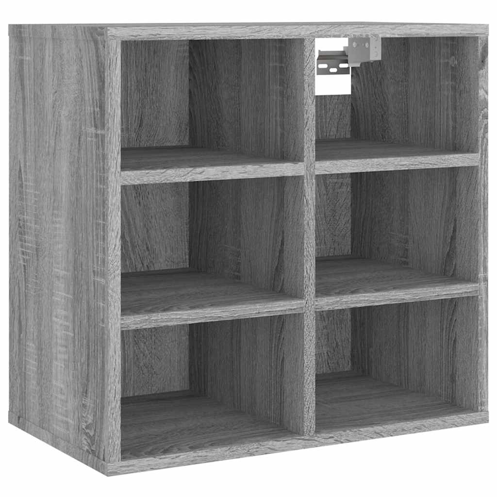 Vidaxl schoenenkast 52,5x30x50 cm grijs sonoma eikenkleurig