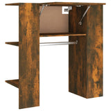 Vidaxl halmeubel 97,5x37x99 cm bewerkt hout gerookt eikenkleurig