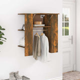 Vidaxl halmeubel 97,5x37x99 cm bewerkt hout gerookt eikenkleurig