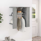 Vidaxl halmeubel 97,5x37x99 cm bewerkt hout grijs sonoma eikenkleurig