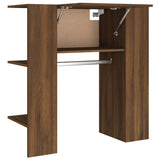 Vidaxl halmeubel 97,5x37x99 cm bewerkt hout bruin eikenkleurig