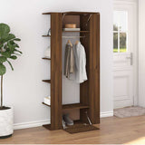 Vidaxl halmeubel 97,5x37x99 cm bewerkt hout bruin eikenkleurig