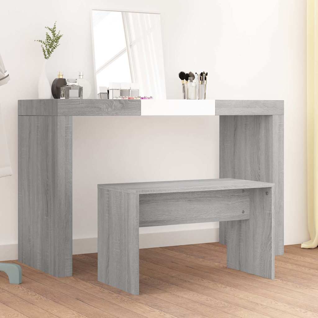 Vidaxl kaptafelkruk 70x35x45 cm bewerkt hout grijs sonoma eikenkleurig