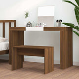 Vidaxl kaptafelkruk 70x35x45 cm bewerkt hout bruin eikenkleur