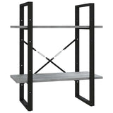 Vidaxl boekenkast 60x30x70 cm bewerkt hout grijs sonoma eikenkleurig