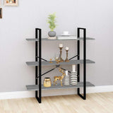 Vidaxl boekenkast 100x30x105 cm bewerkt hout grijs sonoma eikenkleurig