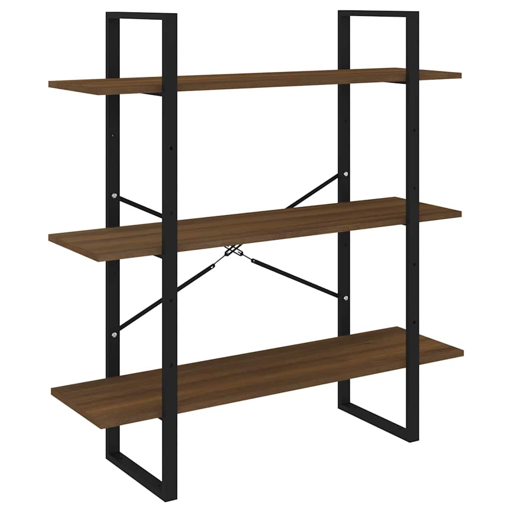 Vidaxl boekenkast 100x30x105 cm bewerkt hout bruin eikenkleur
