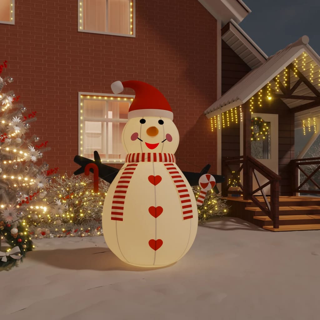 Vidaxl Snowman napihljiv z LED diodami 250 cm