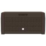 Vidaxl tuinbox 119x48x60 cm polypropeen bruin