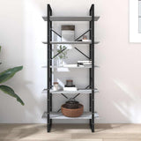 Vidaxl boekenkast 80x30x175 cm bewerkt hout grijs sonoma eikenkleurig