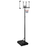 Estándar de baloncesto Vidaxl 280-350 cm de policarbonato transparente