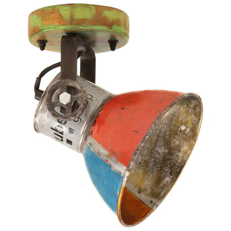 Vidaxl wand- plafondlampen industrieel 2 st gerecycled e27 17x24 cm