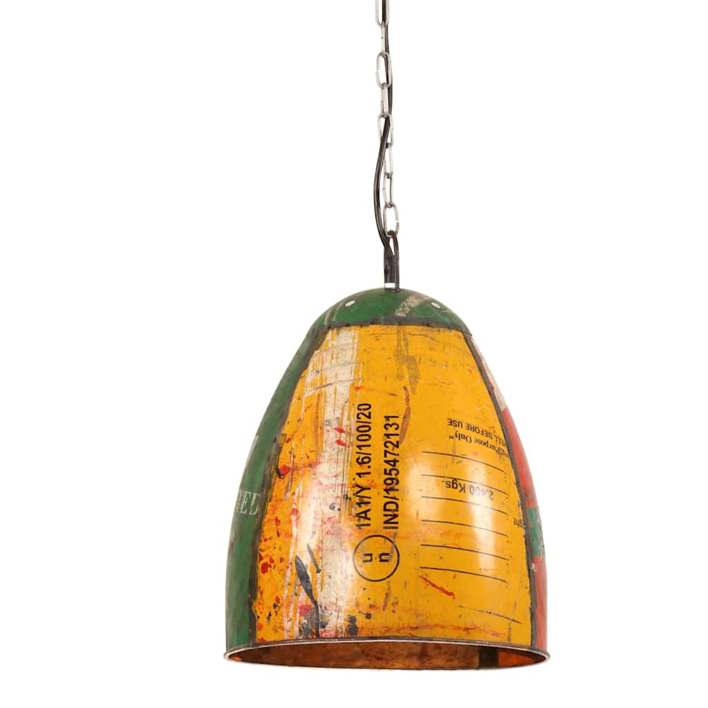 Vidaxl hanglamp industrieel rond 25 w e27 32 cm meerkleurig