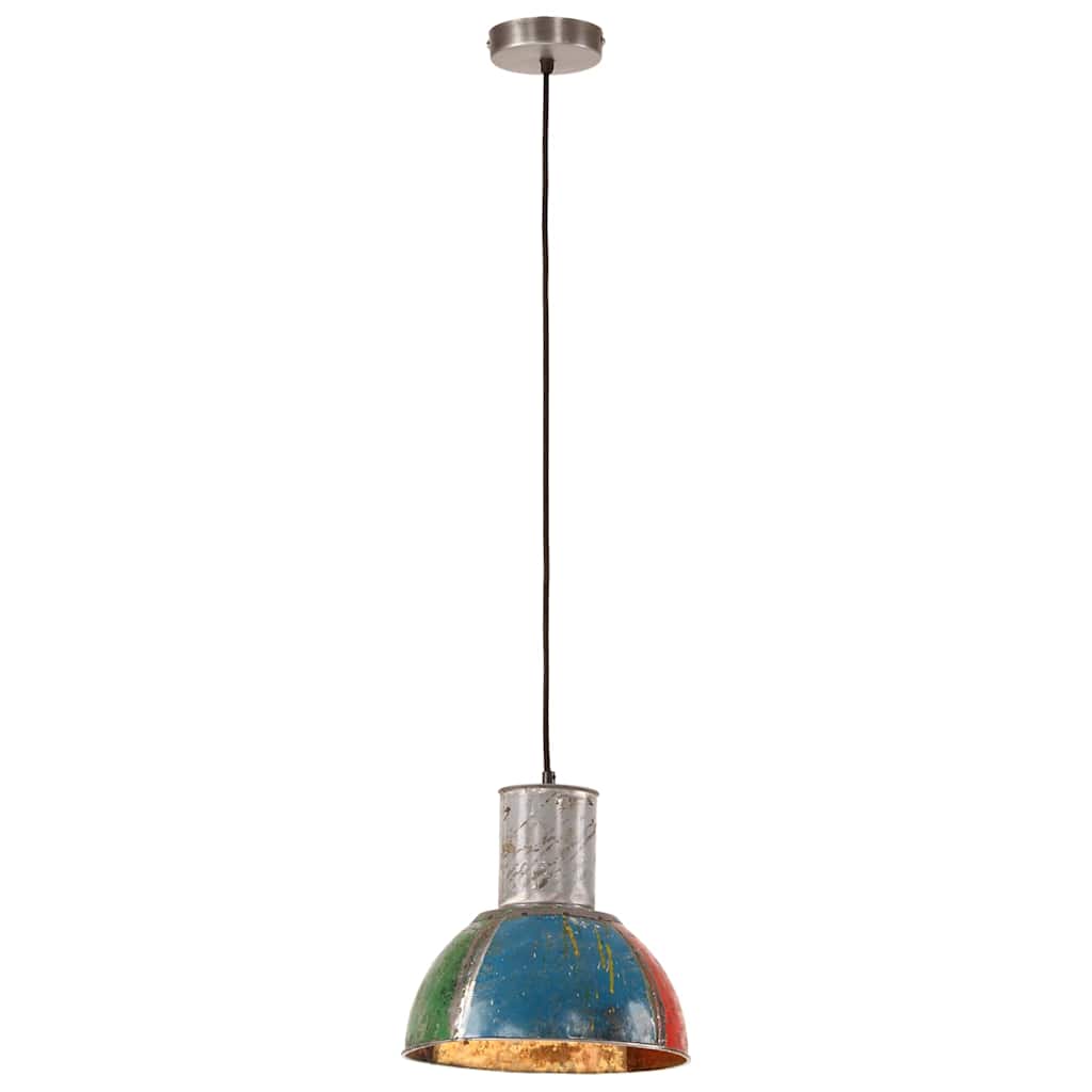 Vidaxl hanglamp industrieel rond 25 w e27 28,5 cm meerkleurig