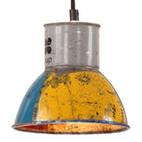 Vidaxl hanglamp industrieel rond 25 w e27 17 cm meerkleurig