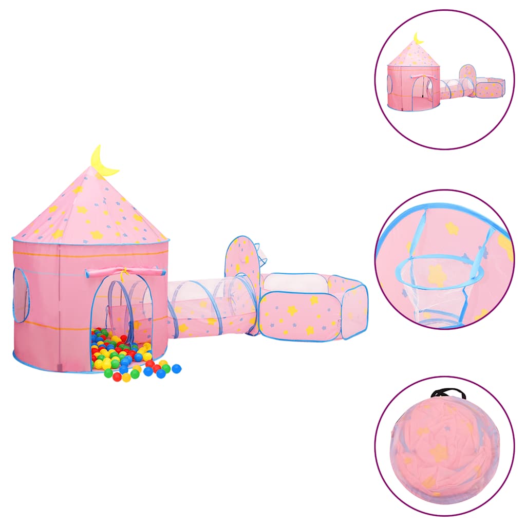 Vidaxl Kinderspiel Zelt 301x120x128 cm Pink