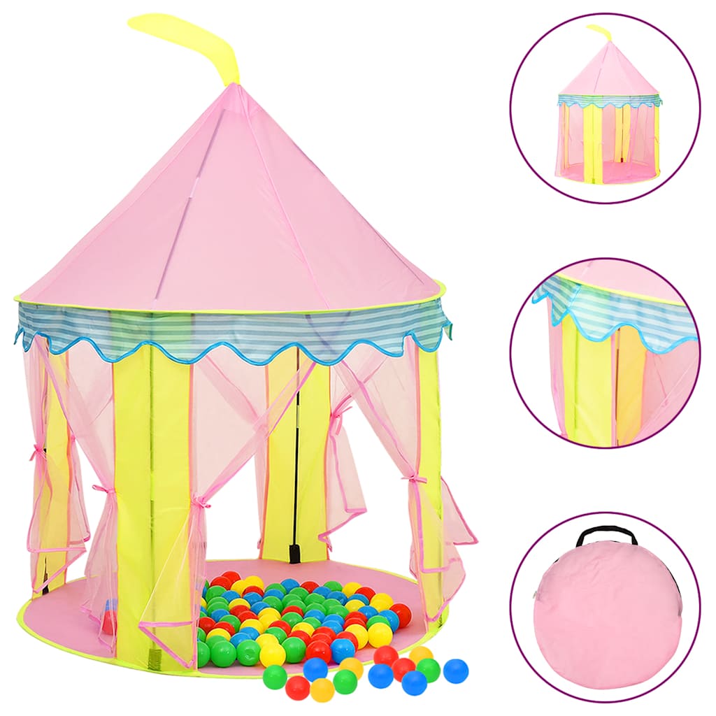 Vidaxl Tienda de juego para niños 100x100x127 cm Pink