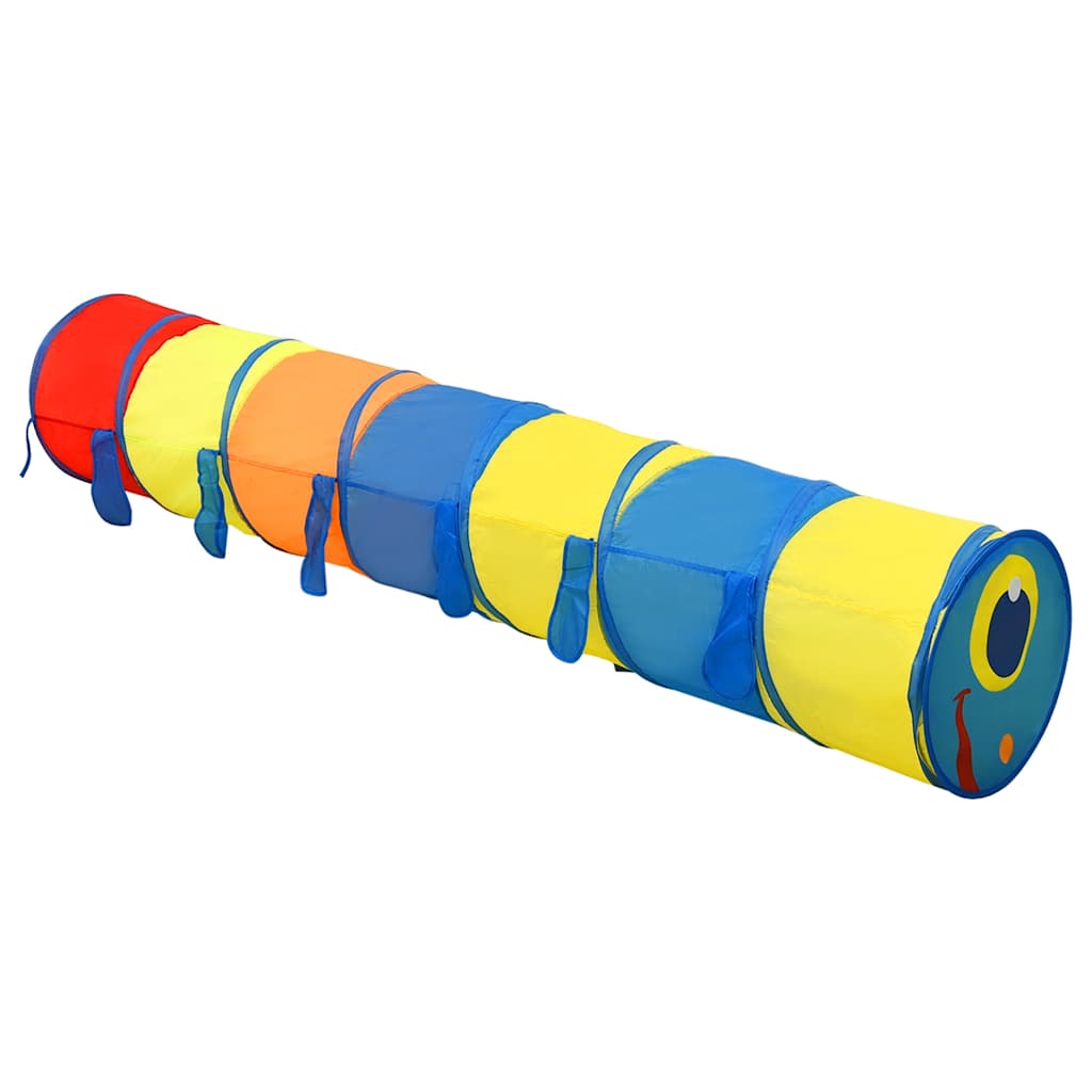 Tunel Vidaxl Children's Play 245 cm polyester multi -rozložený