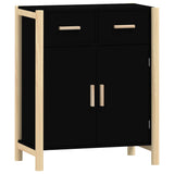 Vidaxl dressoir 62x38x75 cm bewerkt hout zwart