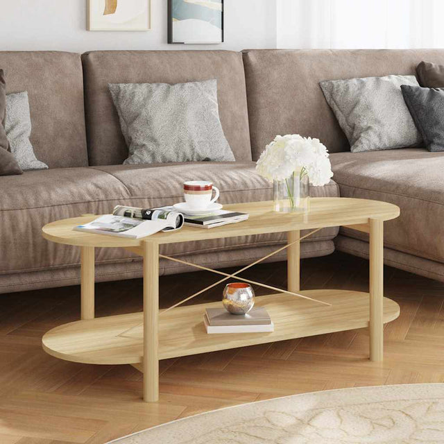 Vidaxl salontafel 110x48x40 cm bewerkt hout