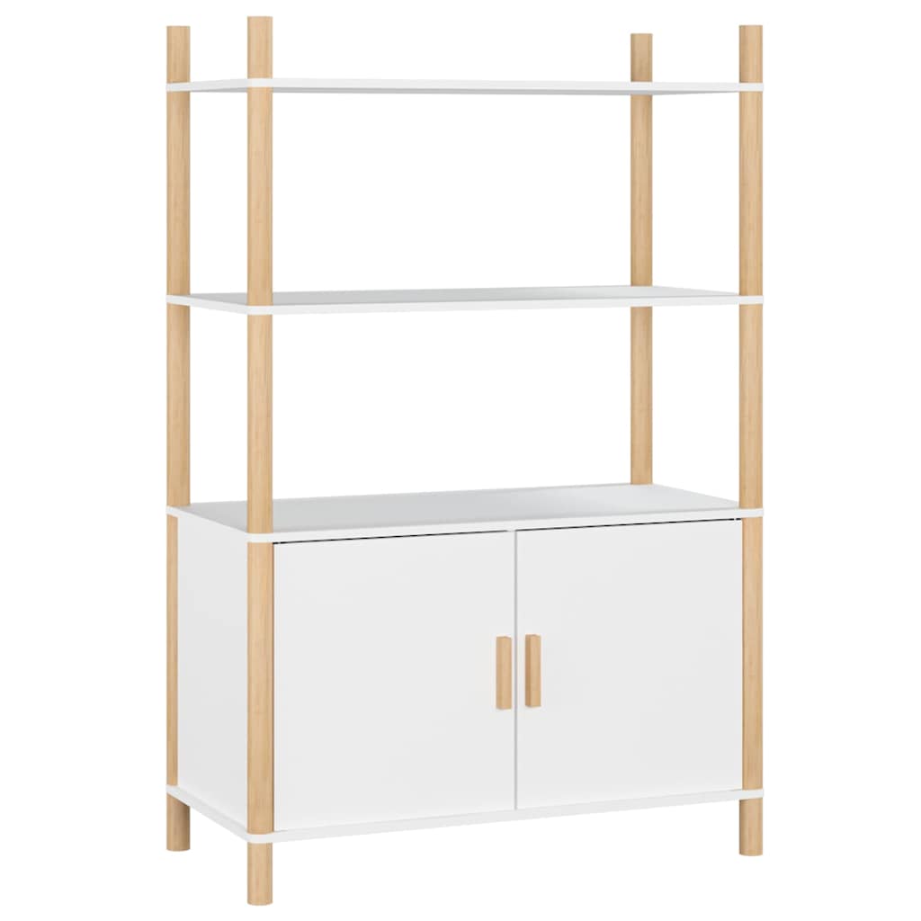 Vidaxl hoge kast 80x40x121 cm bewerkt hout wit