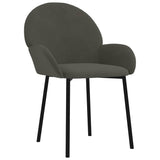 Vidaxl eetkamerstoelen 2 st fluweel donkergrijs