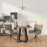 Vidaxl eetkamerstoelen draaibaar 2 st fluweel lichtgrijs